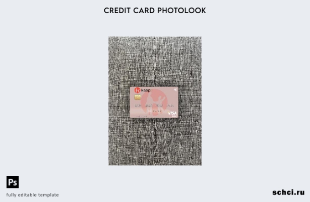 цифровая загрузка Казахстан Kaspi Bank Visa дебетовая карта фотообраз переднего 